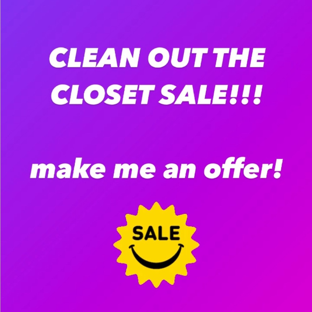 TIME TO CLEAN OUT THE CLOSET, SEE SOMETHING YOU LIKE MAKE ME AN OFFER!